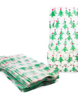 Clear Cello Candy Bags with Christmas Trees: 100-Piece Box - Candy Warehouse