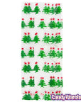 Clear Cello Candy Bags with Christmas Trees: 100-Piece Box - Candy Warehouse