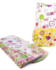 Clear Cello Candy Bags with Groovy Flowers: 100-Piece Box