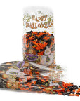 Clear Cello Candy Bags with Happy Halloween: 100-Piece Box