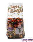 Clear Cello Candy Bags with Happy Halloween: 100-Piece Box