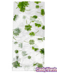 Clear Cello Candy Bags with St Patrick's Day Clovers: 100-Piece Box - Candy Warehouse