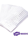 Clear Cello Candy Bags with White Stripes - Small: 100-Piece Box - Candy Warehouse