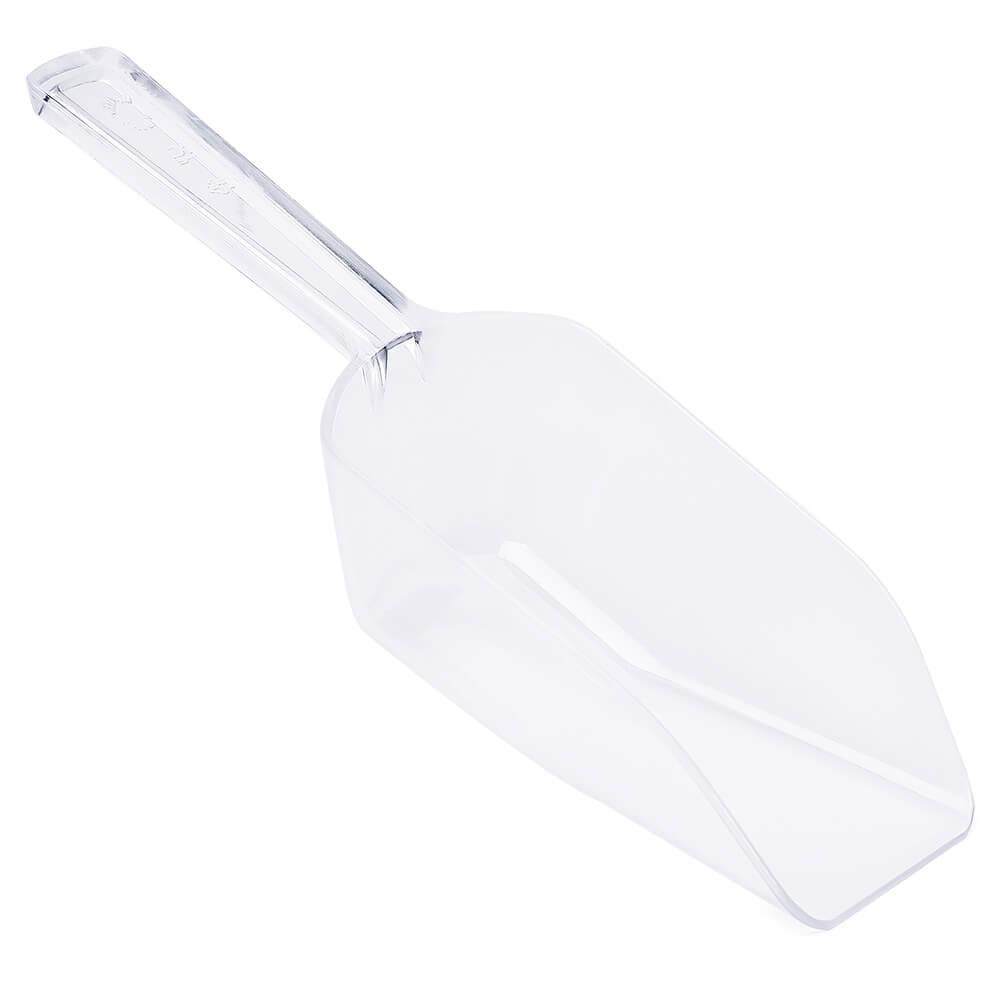 Clear Plastic 3-Ounce Flat Bottom Candy Scoop - Candy Warehouse