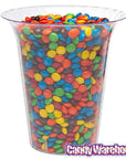 Clear Plastic Flared Cylindrical Candy Container - Large