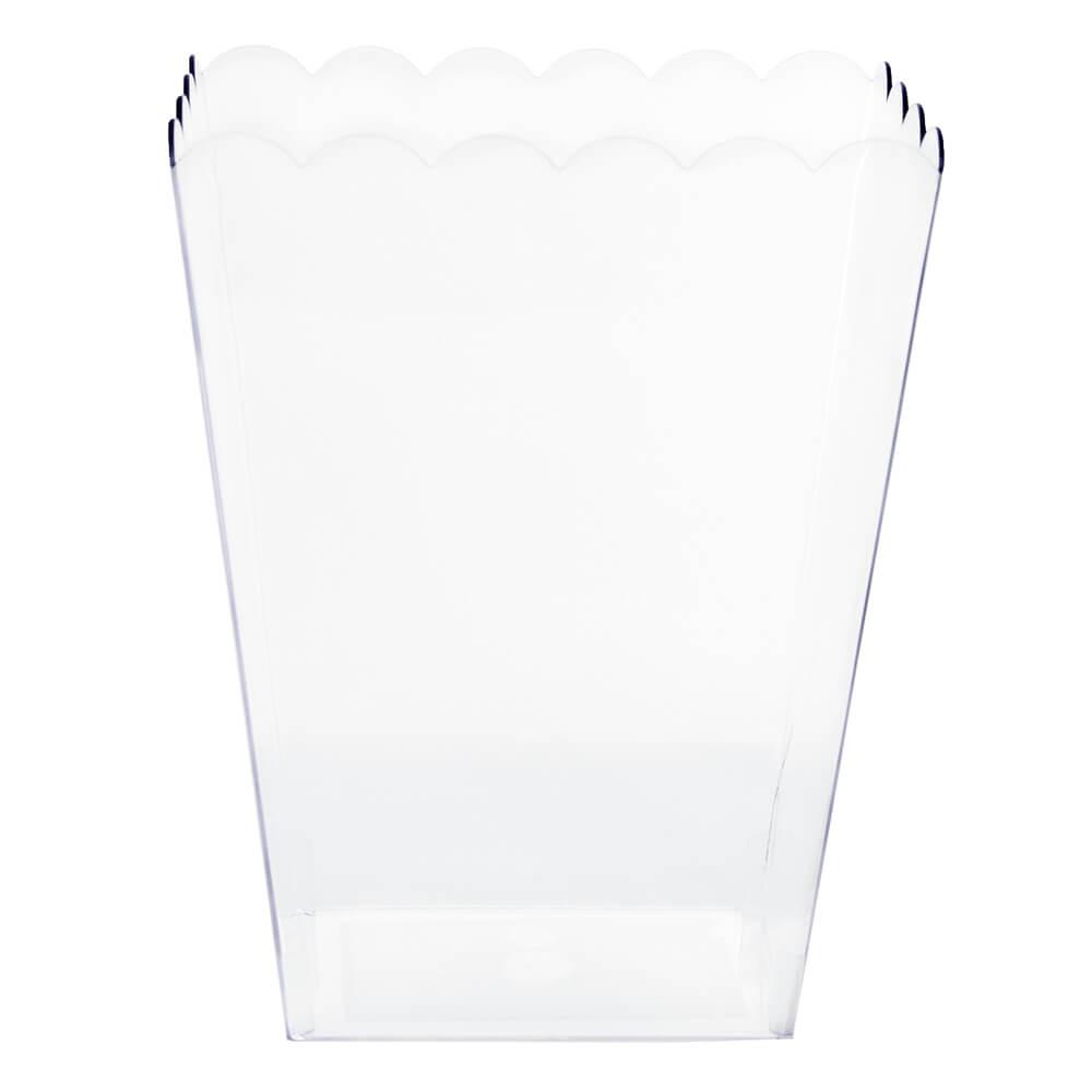 Clear Plastic Popcorn Style Candy Container - Large