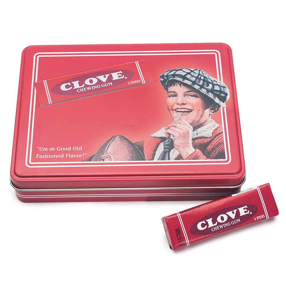 Clove Gum 5-Stick Packs: 10-Piece Gift Tin - Candy Warehouse