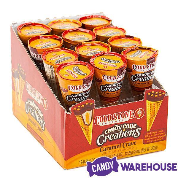 Coldstone Creamery Candy Cones - Caramel Craves: 12-Piece Display - Candy Warehouse