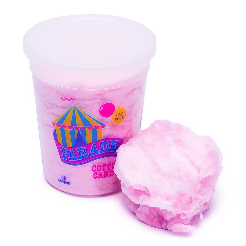 Cotton Candy 2-Ounce Tubs - Pink: 8-Piece Case - Candy Warehouse