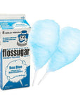 Cotton Candy Floss Sugar - Blue Raspberry: Half Gallon Carton - Candy Warehouse