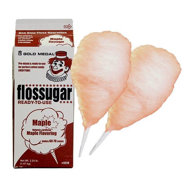 Cotton Candy Floss Sugar - Maple Syrup: Half Gallon Carton - Candy Warehouse