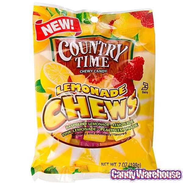 Country Time Lemonade Chewy Candy: 7-Ounce Bag - Candy Warehouse