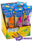 Crayola Crayons PEZ Candy Packs: 12-Piece Display - Candy Warehouse