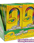 Crayola Giant Candy Canes: 12-Piece Box - Candy Warehouse