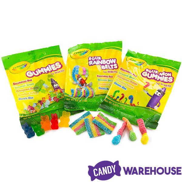 Crayola Gummy Candy Packs: 22-Piece Bag - Candy Warehouse