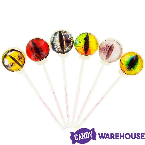 Creature Eyes Lollipops: 6-Piece Gift Pack - Candy Warehouse