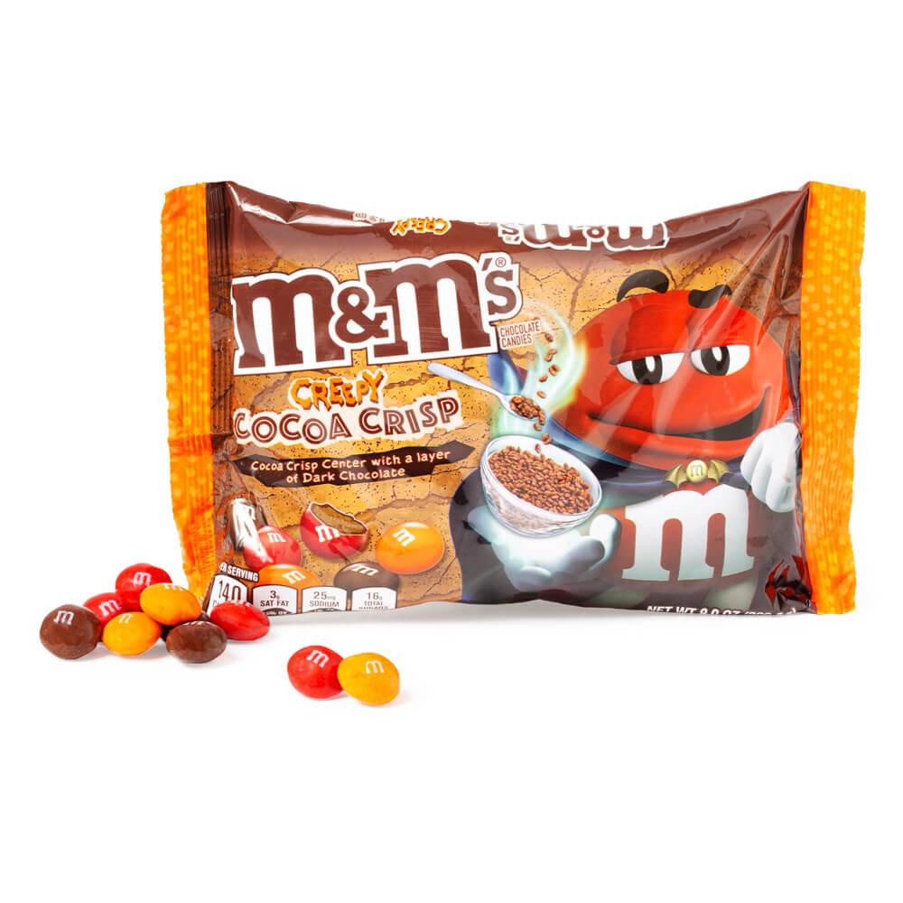 Creepy Cocoa Crisp M&M's Halloween Candy 8-Ounce Bag - Candy Warehouse