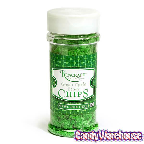 Crushed Candy Chips - Green Apple: 5.8-Ounce Shaker - Candy Warehouse