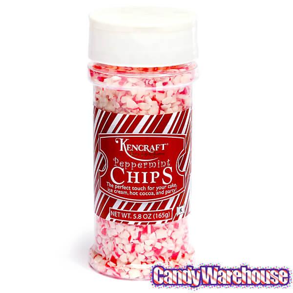 Crushed Peppermint Candy Chips: 5.8-Ounce Shaker - Candy Warehouse