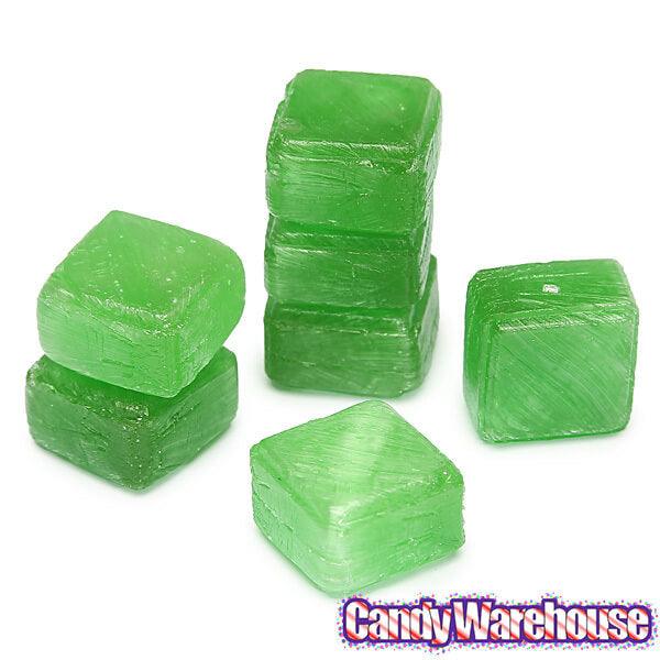 Cubes Hard Candy - Green Apple: 3LB Bag - Candy Warehouse