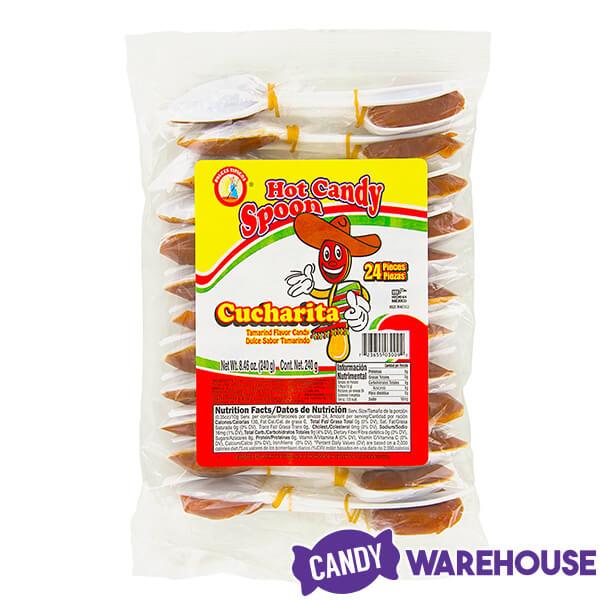 Cucharita Tamarind Candy Spoons: 24-Piece Pack - Candy Warehouse