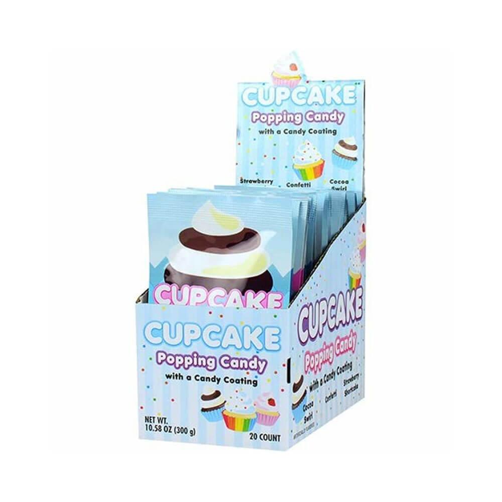 Cupcake Coated Popping Candy: 20-Piece Display - Candy Warehouse