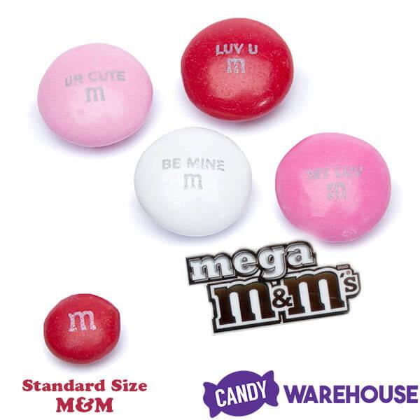 M&M'S Valentine's Milk Chocolate Mega Size Cupid's Messages Candy