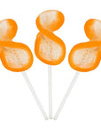 CurlyCutes Petite Crystal Ribbon Pops - Orange: 20-Piece Jar