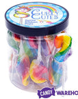 CurlyCutes Petite Crystal Ribbon Pops - Rainbow Cherry: 20-Piece Jar - Candy Warehouse