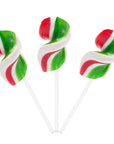 CurlyCutes Petite Ribbon Pops - Christmas Peppermint: 20-Piece Jar