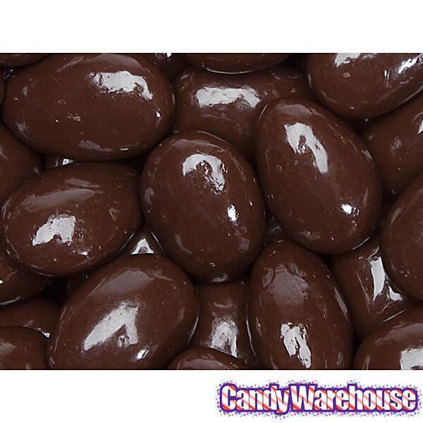 Dark Chocolate Covered Almonds Candy: 2LB Bag - Candy Warehouse