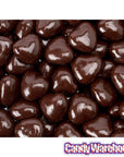 Dark Chocolate Covered Caramel Hearts Candy: 2LB Bag