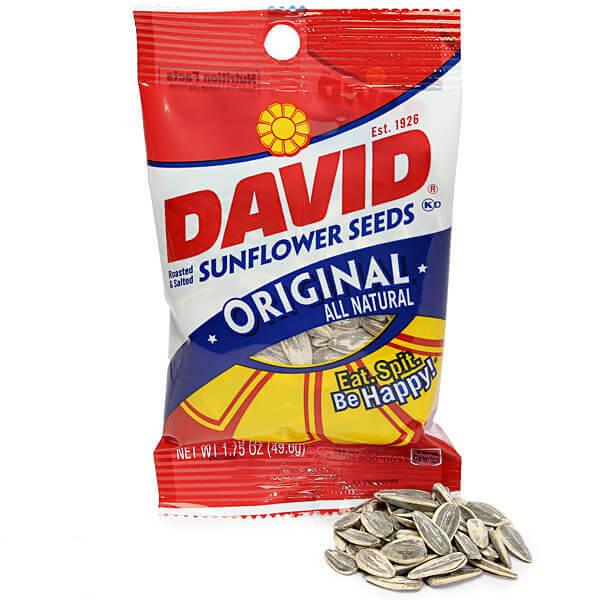 David Sunflower Seeds 1.75-Ounce Bags: 60-Piece Bucket - Candy Warehouse