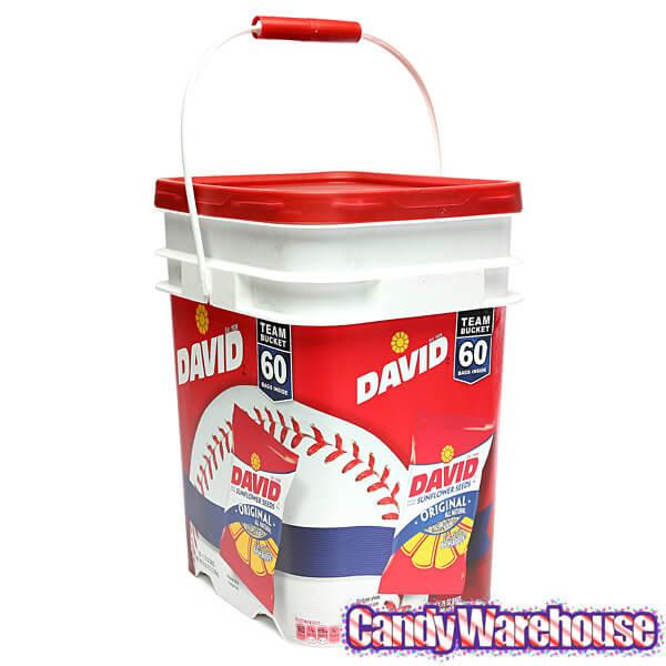 David Sunflower Seeds 1.75-Ounce Bags: 60-Piece Bucket - Candy Warehouse