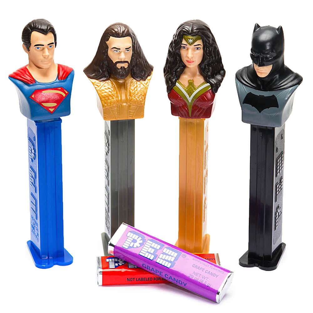 DC Comics Justice League PEZ Candy Packs: 12-Piece Display - Candy Warehouse