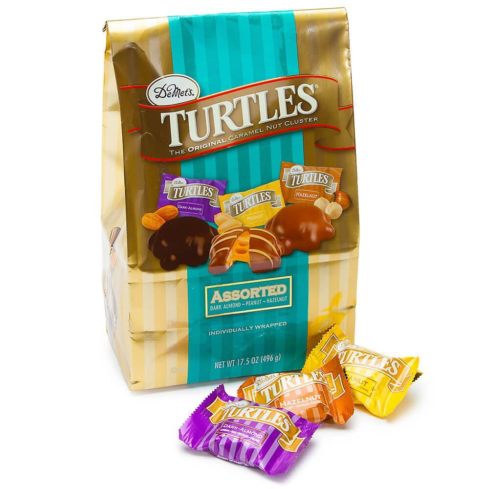 DeMet's Turtles Caramel Nut Cluster Chocolates Assortment: 17.5-Ounce Bag - Candy Warehouse