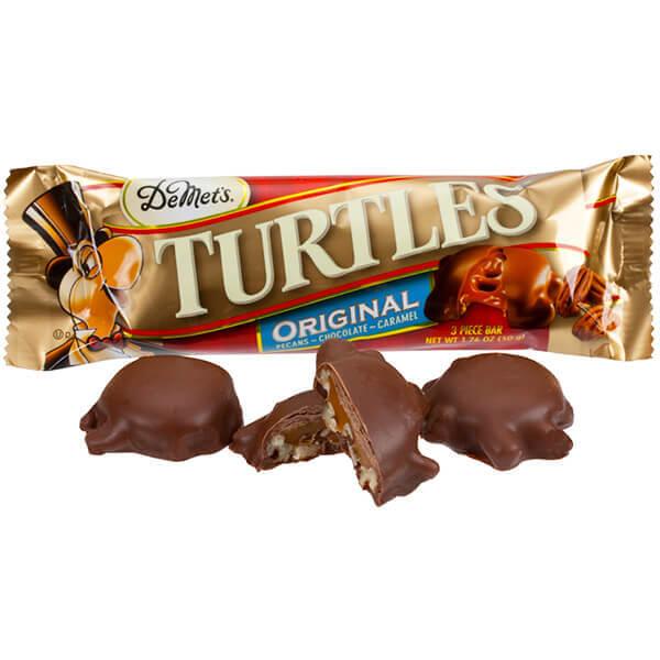 DeMet's Turtles Chocolate Candy Bars: 24-Piece Box - Candy Warehouse