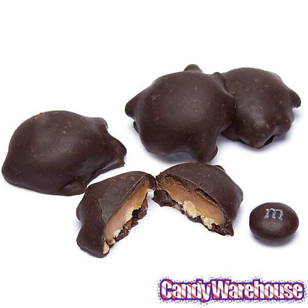 DeMet's Turtles Minis Caramel Nut Cluster Chocolates - Dark Almond: 5-Ounce Bag - Candy Warehouse