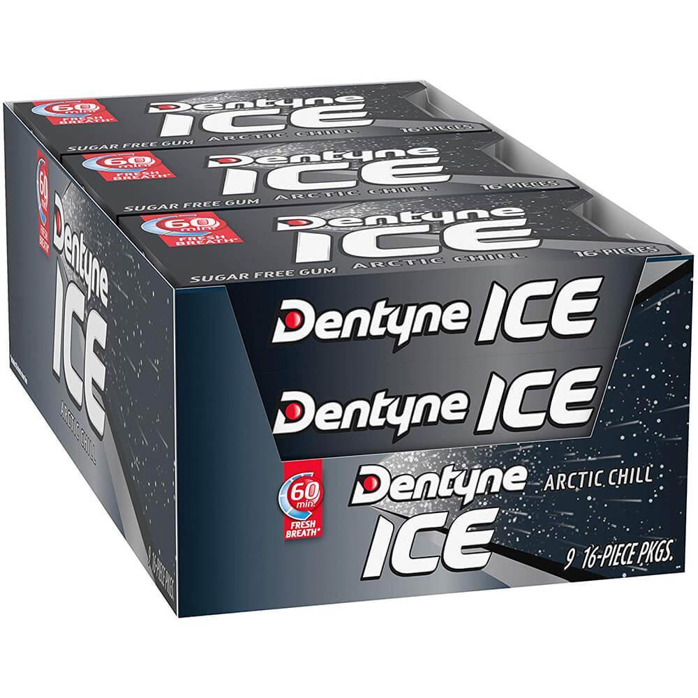 Dentyne Ice Sugar Free Gum Packets - Arctic Chill: 12-Piece Box - Candy Warehouse