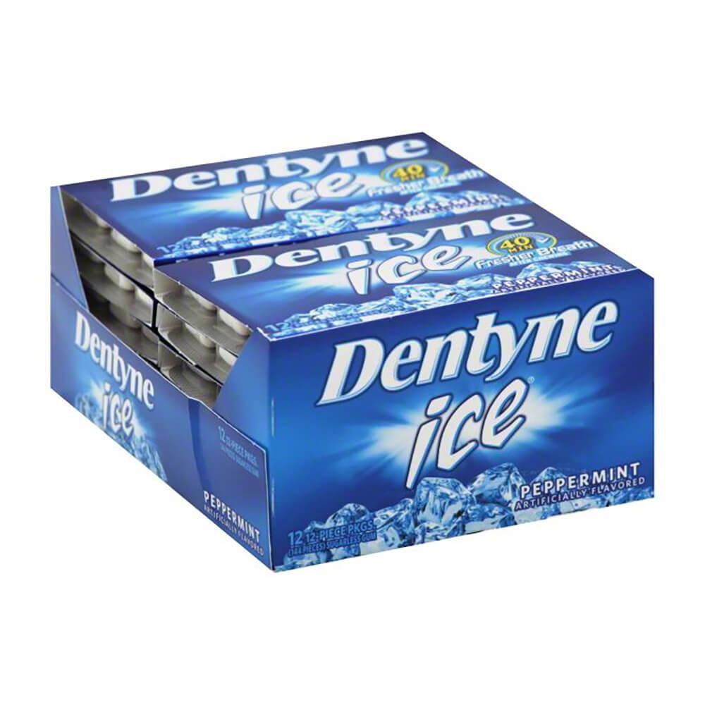 Dentyne Ice Sugar Free Gum Packets - Peppermint: 9-Piece Box - Candy Warehouse