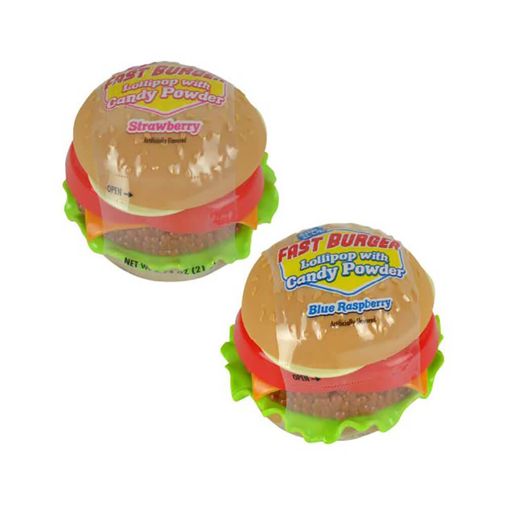 Dip-N-Lik Fast Burgers: 12-Piece Display - Candy Warehouse