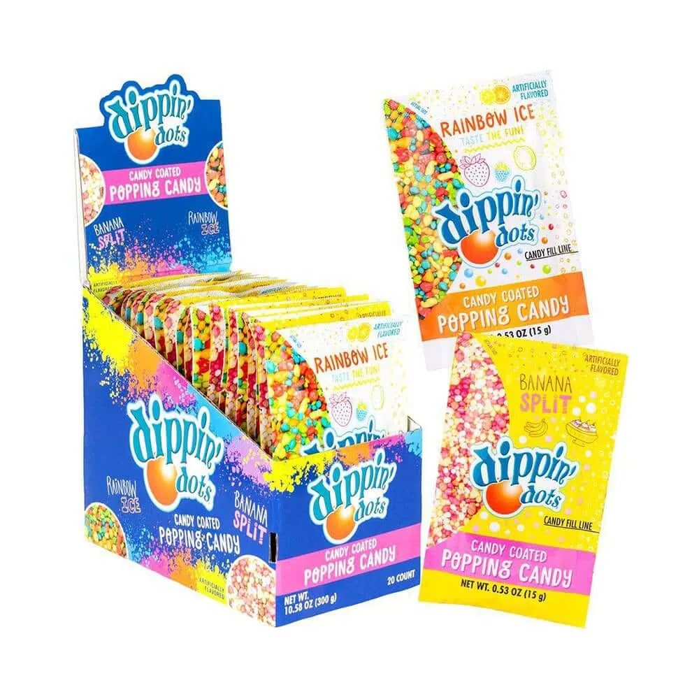 Dippin' Dots Popping Candy Packs: 20-Piece Box - Candy Warehouse