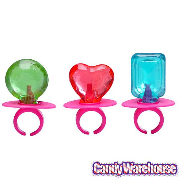 Disney Frozen Lollipop Rings Candy 3-Packs: 12-Piece Box - Candy Warehouse