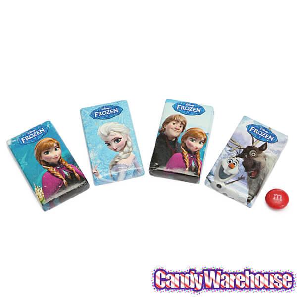 Disney Frozen Mini Milk Chocolate Bars: 15-Piece Bag - Candy Warehouse