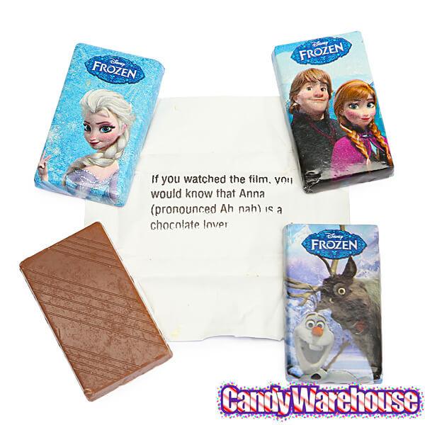 Disney Frozen Mini Milk Chocolate Bars: 15-Piece Bag - Candy Warehouse