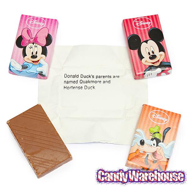 Disney Mickey Mouse and Friends Mini Milk Chocolate Bars: 15-Piece Bag - Candy Warehouse