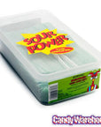 Dorval Sour Power Belts Candy - Green Apple: 150-Piece Tub