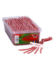 Dorval Sour Power Straws Candy - Watermelon: 200-Piece Tub - Candy Warehouse