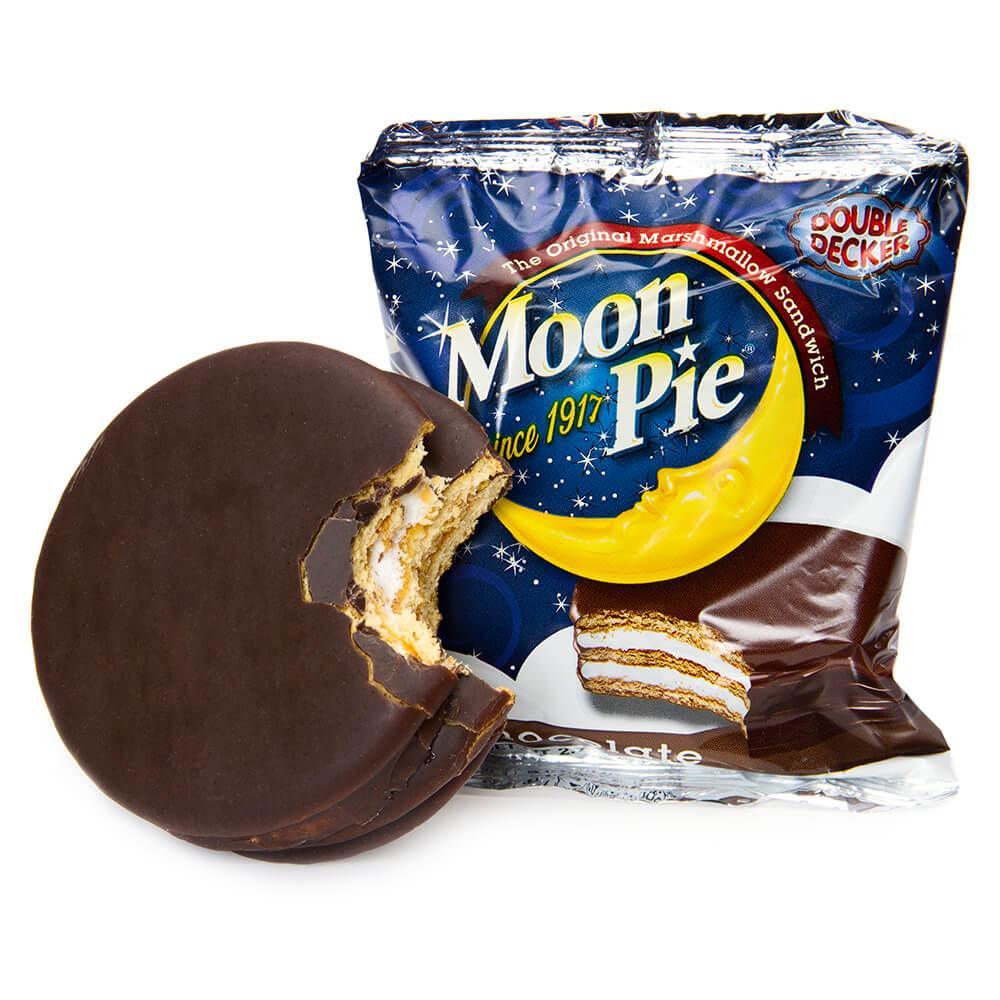 Double Decker Chocolate Moon Pies: 9-Piece Box - Candy Warehouse