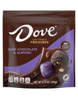 Dove Dark Chocolate Almond Squares: 24-Piece Bag